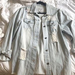 Oversized denim jacket